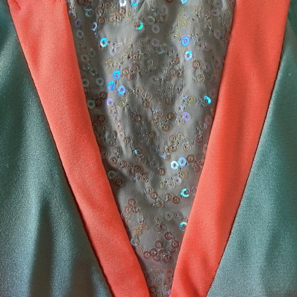 FINAL MARKDOWN Revolution Dancewear Costume in Coral and light aqua mc